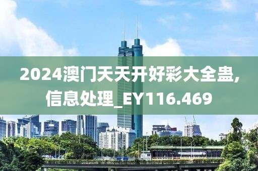 2024澳门天天开好彩大全蛊,信息处理_EY116.469