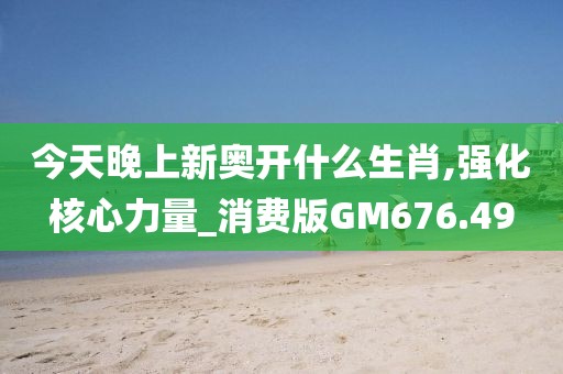 今天晚上新奥开什么生肖,强化核心力量_消费版GM676.49