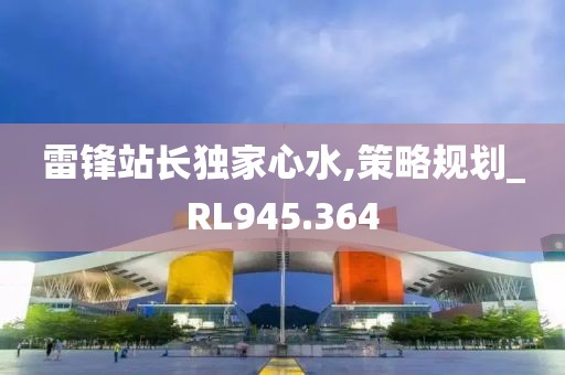 雷锋站长独家心水,策略规划_RL945.364