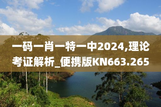 一码一肖一特一中2024,理论考证解析_便携版KN663.265