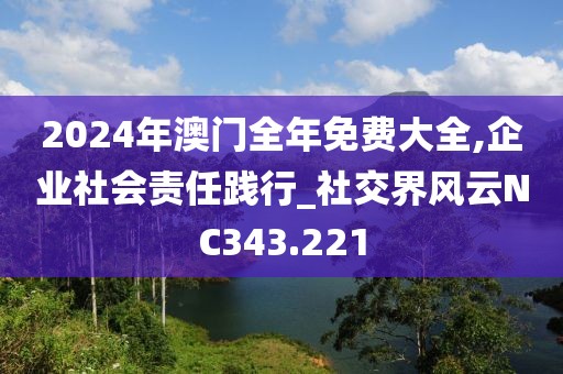 2024年澳门全年免费大全,企业社会责任践行_社交界风云NC343.221