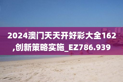 2024澳门天天开好彩大全162,创新策略实施_EZ786.939