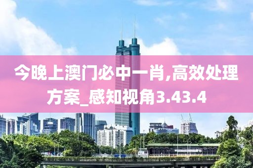 今晚上澳门必中一肖,高效处理方案_感知视角3.43.4