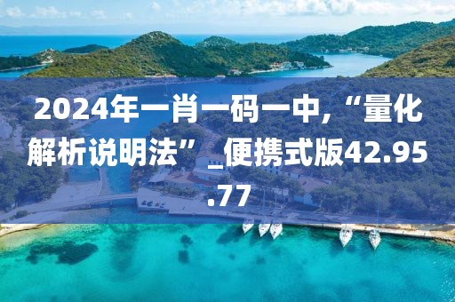 2024年一肖一码一中,“量化解析说明法”_便携式版42.95.77