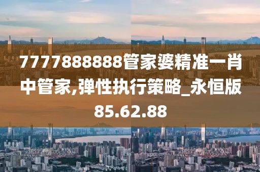 7777888888管家婆精准一肖中管家,弹性执行策略_永恒版85.62.88