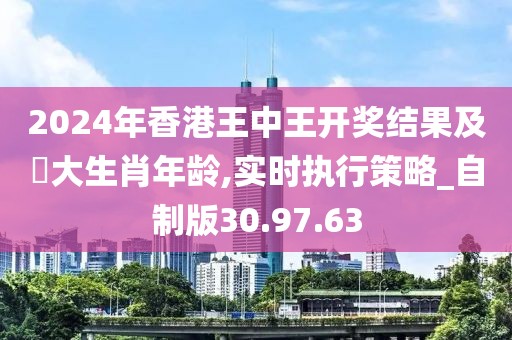 2024年香港王中王开奖结果及枓大生肖年龄,实时执行策略_自制版30.97.63