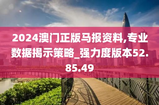 2024澳门正版马报资料,专业数据揭示策略_强力度版本52.85.49