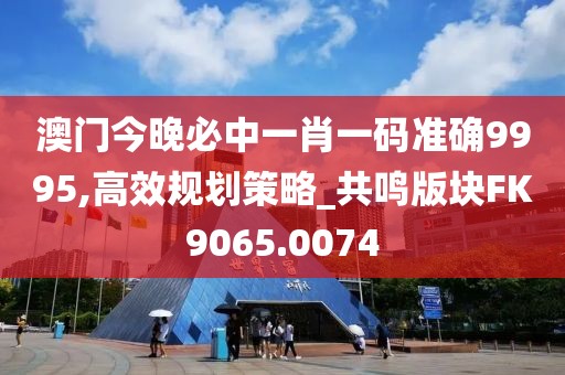 澳门今晚必中一肖一码准确9995,高效规划策略_共鸣版块FK9065.0074