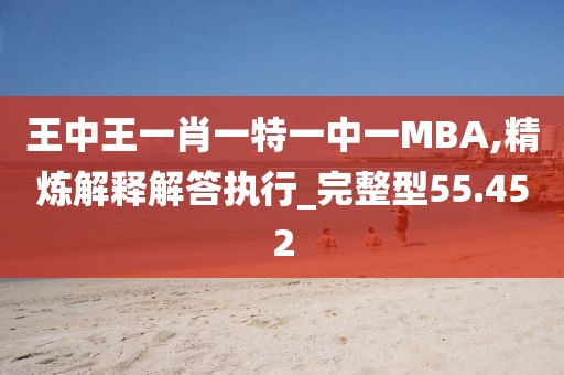 王中王一肖一特一中一MBA,精炼解释解答执行_完整型55.452