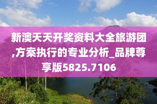 新澳天天开奖资料大全旅游团,方案执行的专业分析_品牌尊享版5825.7106
