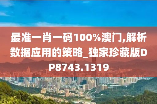 最准一肖一码100%澳门,解析数据应用的策略_独家珍藏版DP8743.1319