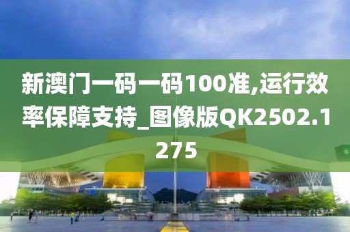 新澳门一码一码100准,运行效率保障支持_图像版QK2502.1275