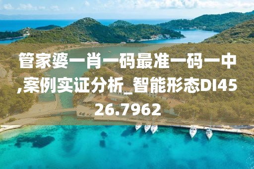 管家婆一肖一码最准一码一中,案例实证分析_智能形态DI4526.7962