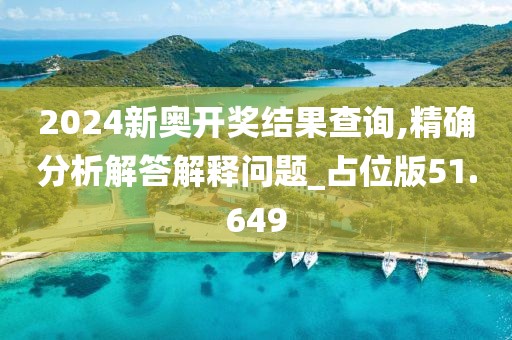 2024新奥开奖结果查询,精确分析解答解释问题_占位版51.649