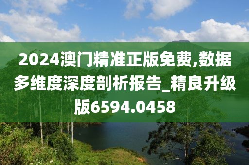 2024澳门精准正版免费,数据多维度深度剖析报告_精良升级版6594.0458