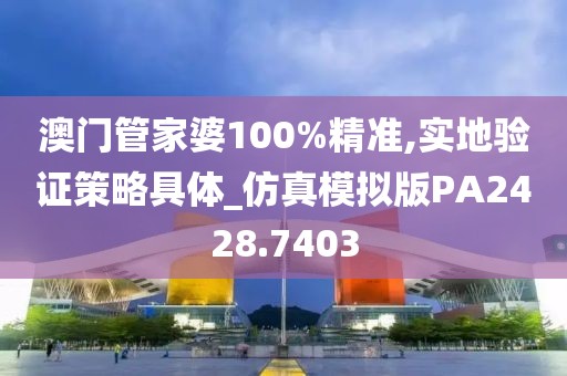澳门管家婆100%精准,实地验证策略具体_仿真模拟版PA2428.7403