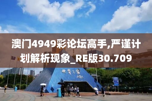 澳门4949彩论坛高手,严谨计划解析现象_RE版30.709