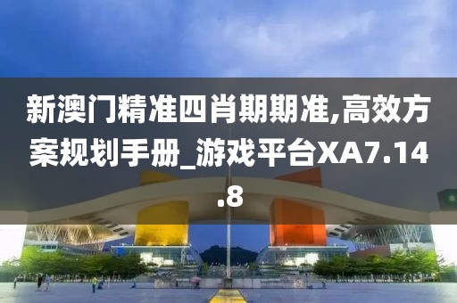 新澳门精准四肖期期准,高效方案规划手册_游戏平台XA7.14.8