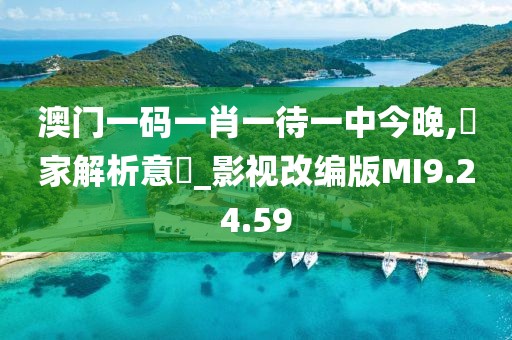 澳门一码一肖一待一中今晚,專家解析意見_影视改编版MI9.24.59