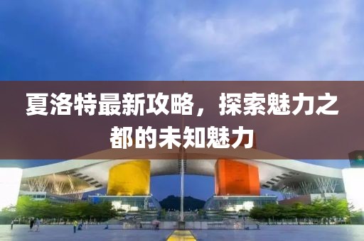 夏洛特最新攻略，探索魅力之都的未知魅力