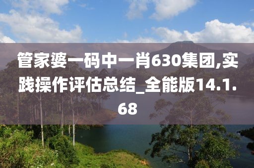 管家婆一码中一肖630集团,实践操作评估总结_全能版14.1.68