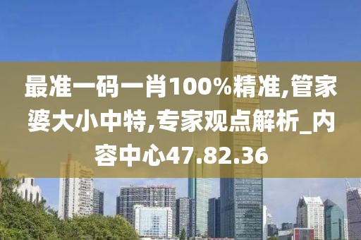 最准一码一肖100%精准,管家婆大小中特,专家观点解析_内容中心47.82.36