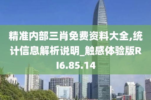 精准内部三肖免费资料大全,统计信息解析说明_触感体验版RI6.85.14