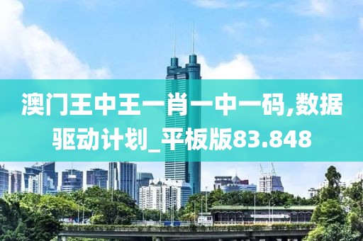 澳门王中王一肖一中一码,数据驱动计划_平板版83.848