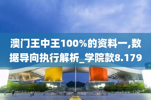 澳门王中王100%的资料一,数据导向执行解析_学院款8.179