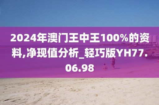 2024年澳门王中王100%的资料,净现值分析_轻巧版YH77.06.98