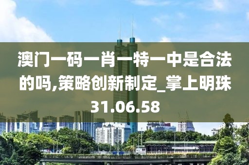 澳门一码一肖一特一中是合法的吗,策略创新制定_掌上明珠31.06.58