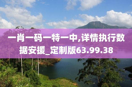 一肖一码一特一中,详情执行数据安援_定制版63.99.38