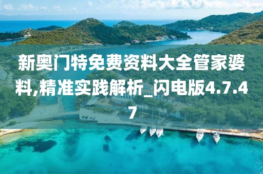 新奥门特免费资料大全管家婆料,精准实践解析_闪电版4.7.47