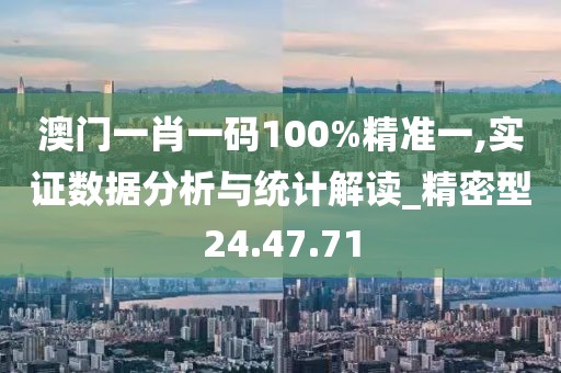 澳门一肖一码100%精准一,实证数据分析与统计解读_精密型24.47.71
