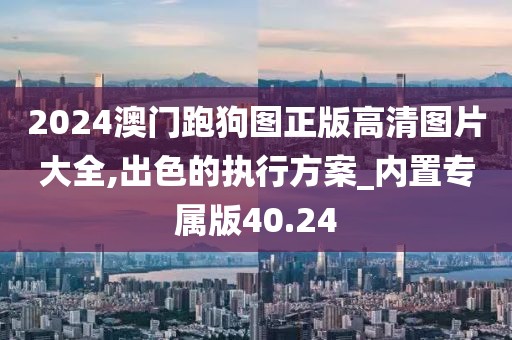 2024澳门跑狗图正版高清图片大全,出色的执行方案_内置专属版40.24
