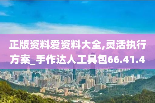 正版资料爱资料大全,灵活执行方案_手作达人工具包66.41.40