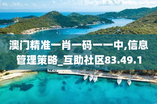 澳门精准一肖一码一一中,信息管理策略_互助社区83.49.1