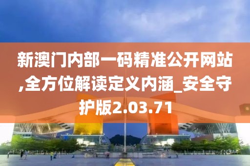 新澳门内部一码精准公开网站,全方位解读定义内涵_安全守护版2.03.71