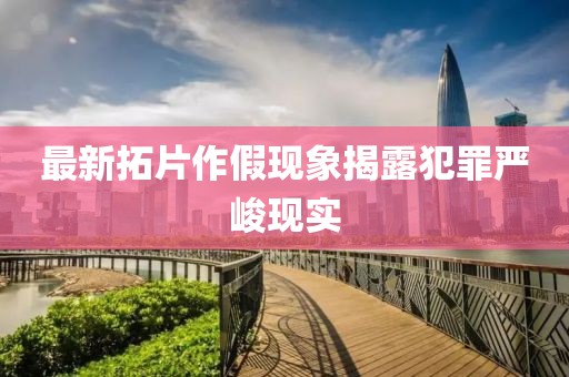 最新拓片作假现象揭露犯罪严峻现实