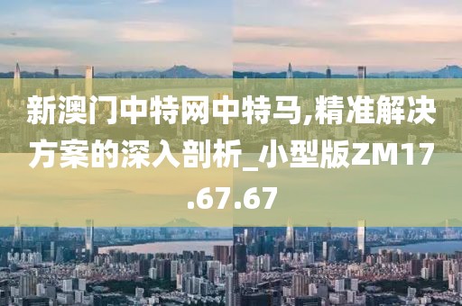 新澳门中特网中特马,精准解决方案的深入剖析_小型版ZM17.67.67