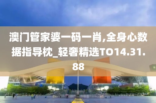 澳门管家婆一码一肖,全身心数据指导枕_轻奢精选TO14.31.88