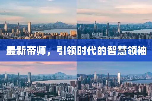 最新帝师，引领时代的智慧领袖