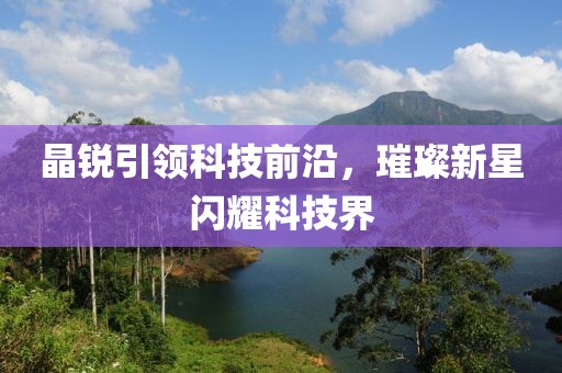 晶锐引领科技前沿，璀璨新星闪耀科技界