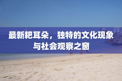 最新耙耳朵，独特的文化现象与社会观察之窗