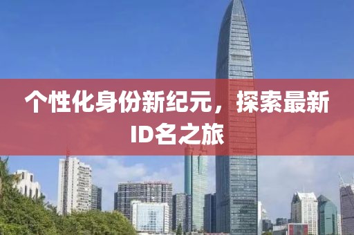 个性化身份新纪元，探索最新ID名之旅