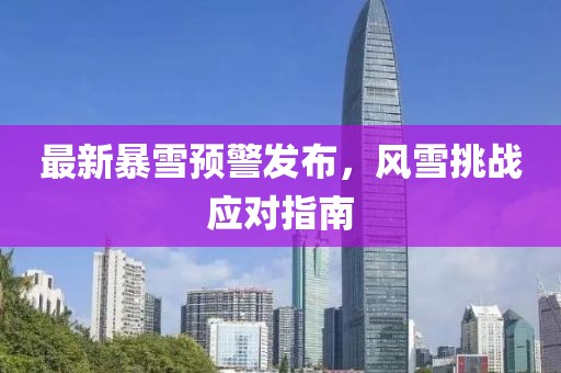 最新暴雪预警发布，风雪挑战应对指南