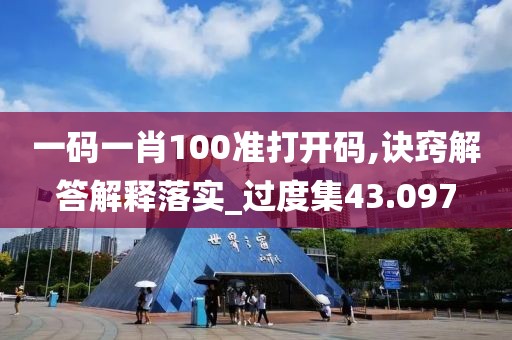 一码一肖100准打开码,诀窍解答解释落实_过度集43.097