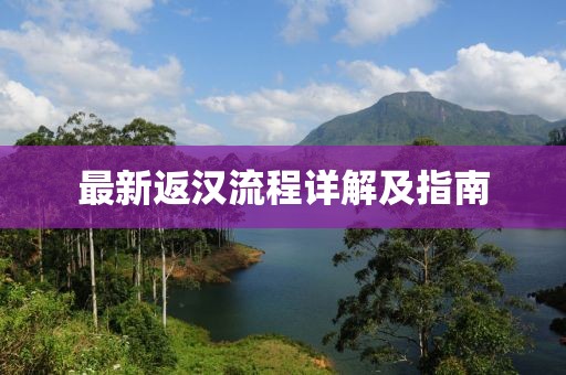 最新返汉流程详解及指南