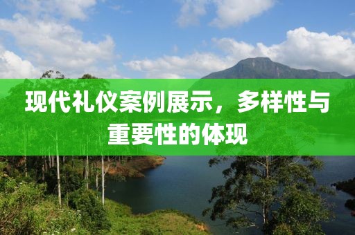现代礼仪案例展示，多样性与重要性的体现