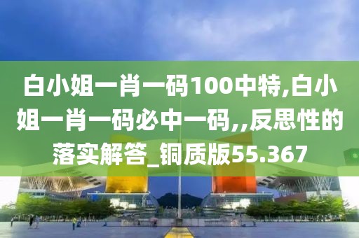 白小姐一肖一码100中特,白小姐一肖一码必中一码,,反思性的落实解答_铜质版55.367